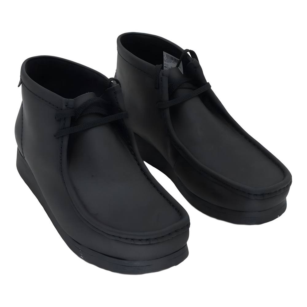 Clarks Mens Collection Wallas Black Leather Size 10M
